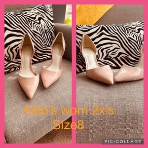 Nude Aldo pumps size 8